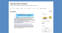 Desktop Screenshot of peacefulskies.org